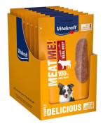 VITAKRAFT KÖTT MIG! Hundgodis med nötkött - Förpackning med 8 x 60 g färska påsar