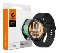 Samsung Galaxy Watch 4 (44mm) • Skärmskydd med monteringsram • 9H Glas • Spigen EZ Fit • 2-pack