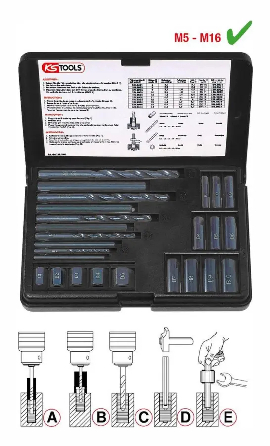 KS Tools 150.1305, Stål, 25 styck, 650 g