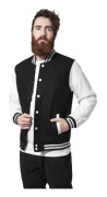 Teddyjacka URBAN CLASSICS Svart Vit Ull 4XL