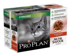 PRO PLAN Vuxen STERILISERAD UNDERHÅLL Nötköttsås 10x85g Påsar för vuxna katter
