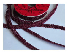 Vinröd RIBBON 8 mm Slingor 2 Meter