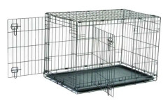 Transportbur 107cm metall svart hopfällbar Savic D…