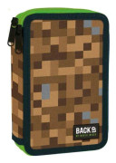 Two-chamber pencil case with accessories BACKUP 4 model DW 68