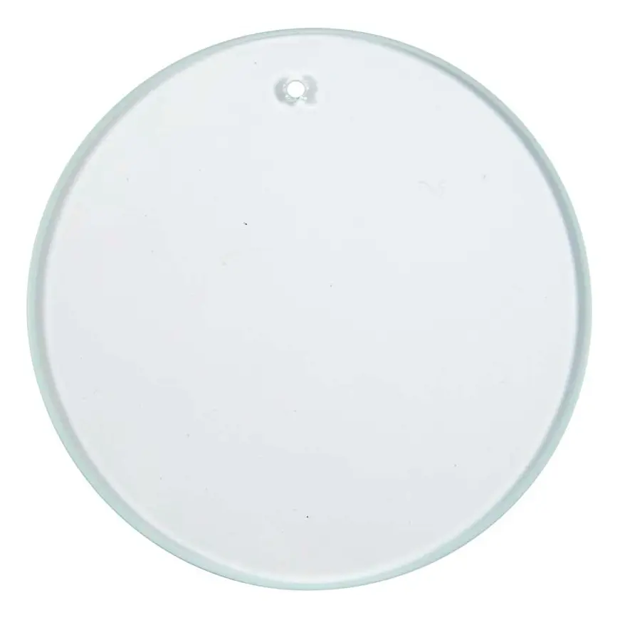 Glasplatta 7 cm Transparent 10 st