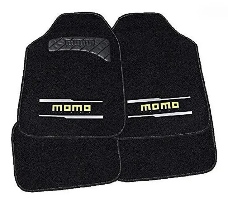 Set med bilgolvmattor Momo 005 Universal Svart/Grå (4 pcs)
