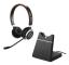 Jabra Evolve 65 UC Stereo, Kabel & Trådlös, Kontor/callcenter, 310,3 g, Headset, Svart