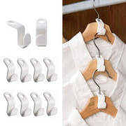 20-pack Klädhängare – Anslutningskrok – Organizer Vit