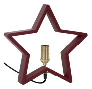 Star Trading - Bordsstjärna LYSeKIL 29cm Röd