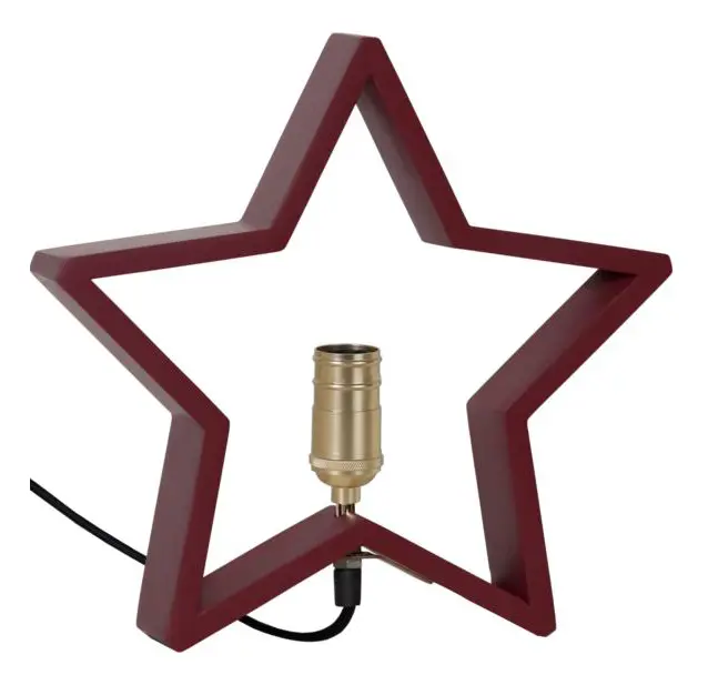 Star Trading - Bordsstjärna LYSeKIL 29cm Röd