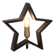 Star Trading - Bordsstjärna LYSeKIL 29cm Svart