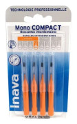 Inava borsthuvuden 1,2 mm Mono Kompakt smala utrymmen Orange 4 enheter