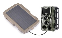 Solenergi laddare batteri för spårkamera