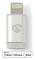 Lightning Adapter | Apple Lightning, 8-stifts | USB Micro-B Hona | Guldplaterad | Aluminium | Kartong med täckt fönster