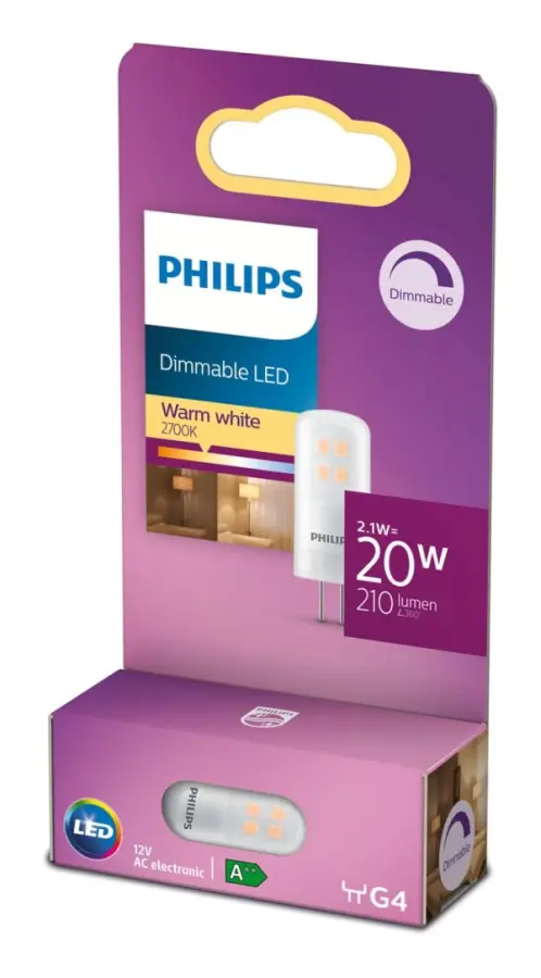 LED 20W G4 12V VARMVIT DIM