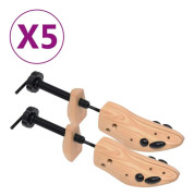 vidaXL Skoblock 5 par stl. 41-46 massiv furu