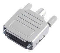 encitech DPPK-M-09-K 6260-0105-01 D-SUB-kåpa Polantal: 9 Plast, metalliserad 180° Silver 1 st