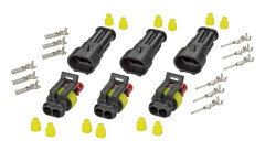 TE Connectivity Superseal Set AMP-Superseal 1.5mm Series Totalt antal poler 2 Rastermått: 6 mm 30S003 1 set