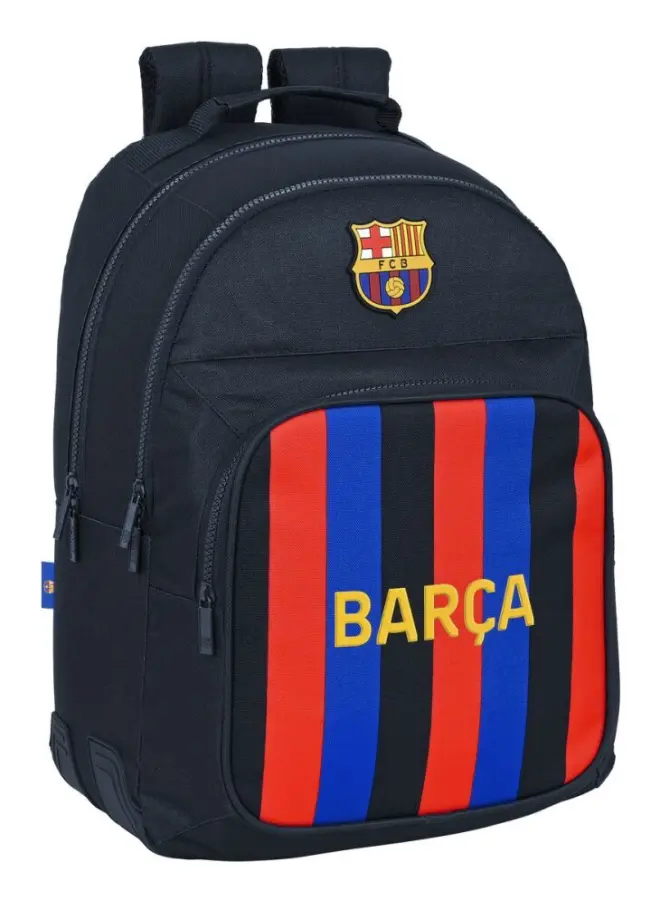 Skolryggsäck F.C. Barcelona Rödbrun Marinblå 32 x 42 x 15 cm