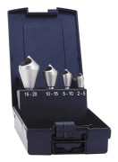 Exact 05426 Korshål försänkningset 4 delar 5 mm, 10 mm, 15 mm, 20 mm HSS-E Cylinderskaft 1 set