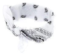 Bandana, Mönstrad - Vit