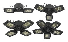 E27 E26 80/150/200/250W LED Garage Light Bulb Deformable Ceiling Fixture Lamp - 250W