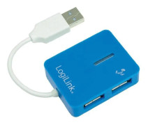 LogiLink UA0136 4 Port USB 2.0-Hub Blå