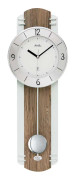 Wall Clock AMS 5292, Quartz, White, Analogue, Modern