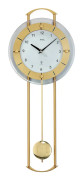 Wall Clock AMS 5255, Quartz, White, Analogue, Modern