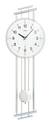 Wall Clock AMS 5316, Quartz, White, Analogue, Modern