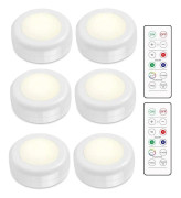 INF LED Spotlights Set - 6 stilrena lampor med 2 praktiska fjärrkontroller