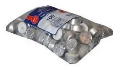 Fyrfadslys Brændetid 6 timer Hvid 100 stk,6 ps x 100 stk/krt