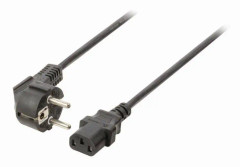 NEDIS strömkabel - Schuko hanvinklad - IEC-320-C13 - 5,0 m - Svart