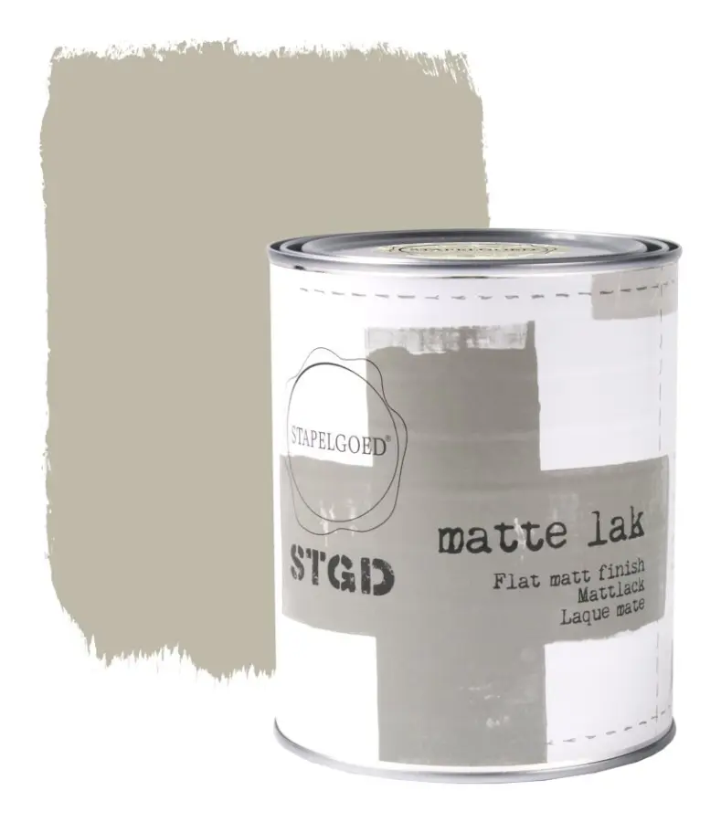 Stapelgoed - Matt Lack - Stone Grey - Grå - 1L