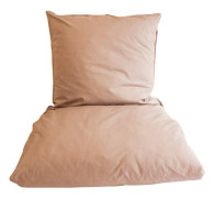 omhu - Percale bed linen 140x200 - Nude (200304007)