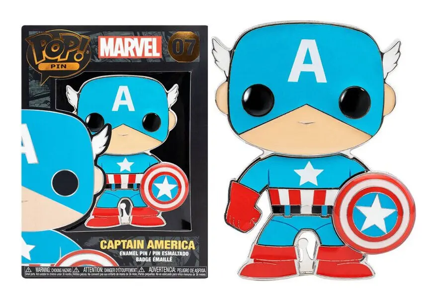 Funko Pop! Marvel - Captain America #07 Large Enamel Pin (mvpp0008)