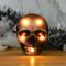 Batteridriven LED Halloween dekorativ bordsskiva design - Vit skalle