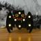 Batteridriven LED Halloween dekorativ bordsskiva design - Blå Fladdermus