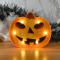Batteridriven LED Halloween dekorativ bordsskiva design - Blå Fladdermus