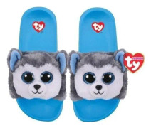 TY Gear TY Slush - Gray Husky slippers
