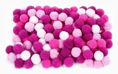 FANDY Acrylic pompoms 5 10mm MIX