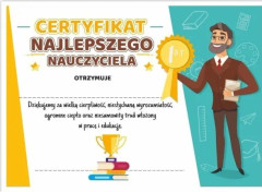 LearnHow A4 Certifikat för bästa lärare 30st