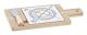 Cheeseboard DKD Home Decor Bamboo Stoneware (21,5 x 11,8 x 1,5 cm) (3 Pieces)