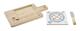 Cheeseboard DKD Home Decor Bamboo Stoneware (21,5 x 11,8 x 1,5 cm) (3 Pieces)