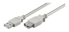 Goobay USB 2.0 Förlängningskabel [1x USB 2.0 A hane - 1x USB 2.0 A hona] 3.00 m Grå