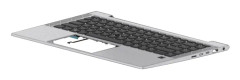 HP - Ersättningstangentbord för bärbar dator - med pekpinne, ClickPad - bakgrundsbelyst - danska/norska/finska - med övre skydd - för EliteBook 840 G