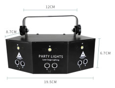 ALIEN 15 EYE RGB Disco DJ Beam Laser Light Projector DMX Remote Strobe Stage Ljuseffekt Xmas Party Holiday Halloween Lights