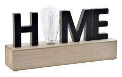 Belysning dekoration DKD Home Decor Home Naturell Trä MDF (34 x 8 x 17,5 cm)