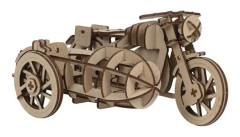3D-modell i MDF-trä - Sidovagn - 25 x 18 cm
