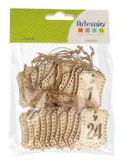 Träfigurer adventskalender att hänga